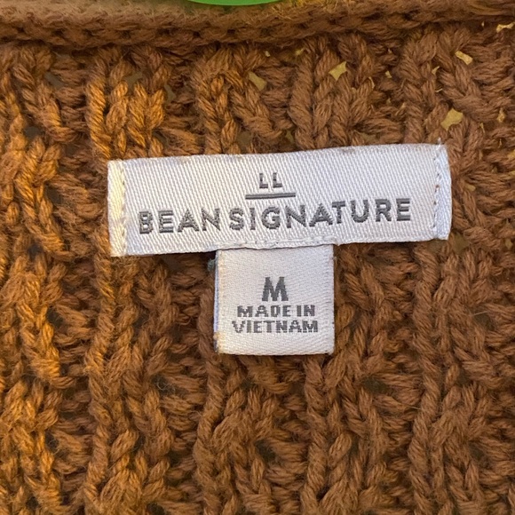 Long cotton LL Bean cardigan - Picture 3 of 4